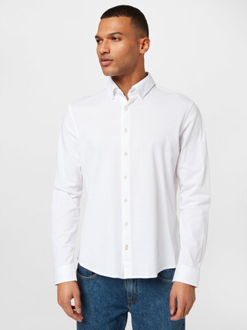 BRAX Regular Fit Forretningsskjorte 'Daniel' i hvid: forside