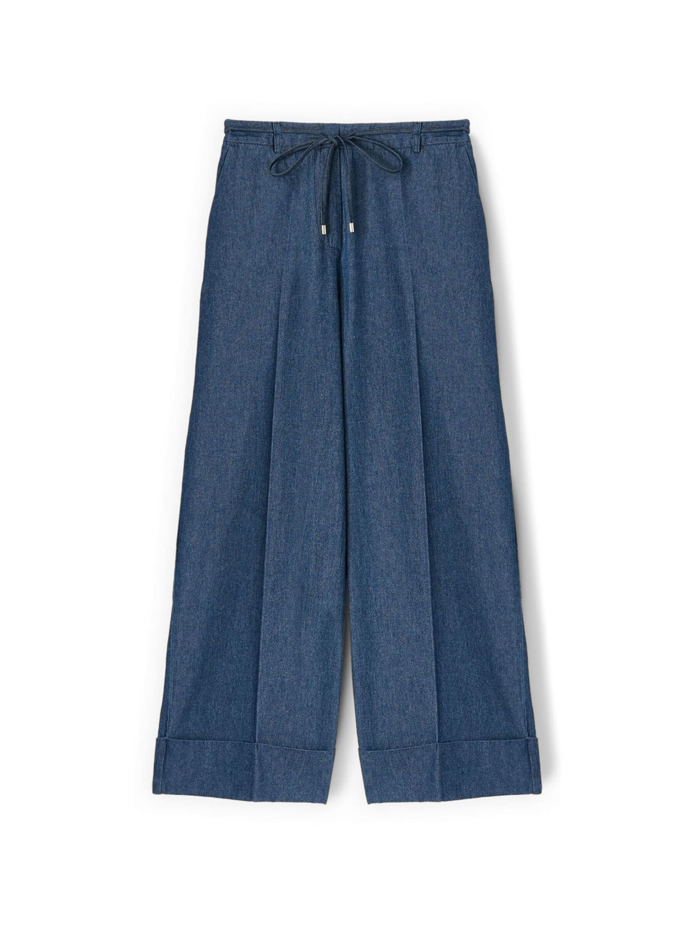 MOTIVI Wide leg Jeans in Blauw: voorkant