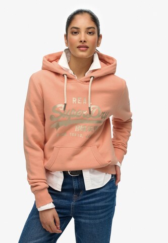 Superdry & Co Sweatshirt in Orange: front