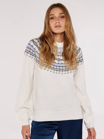 Pull-over Apricot en blanc : devant