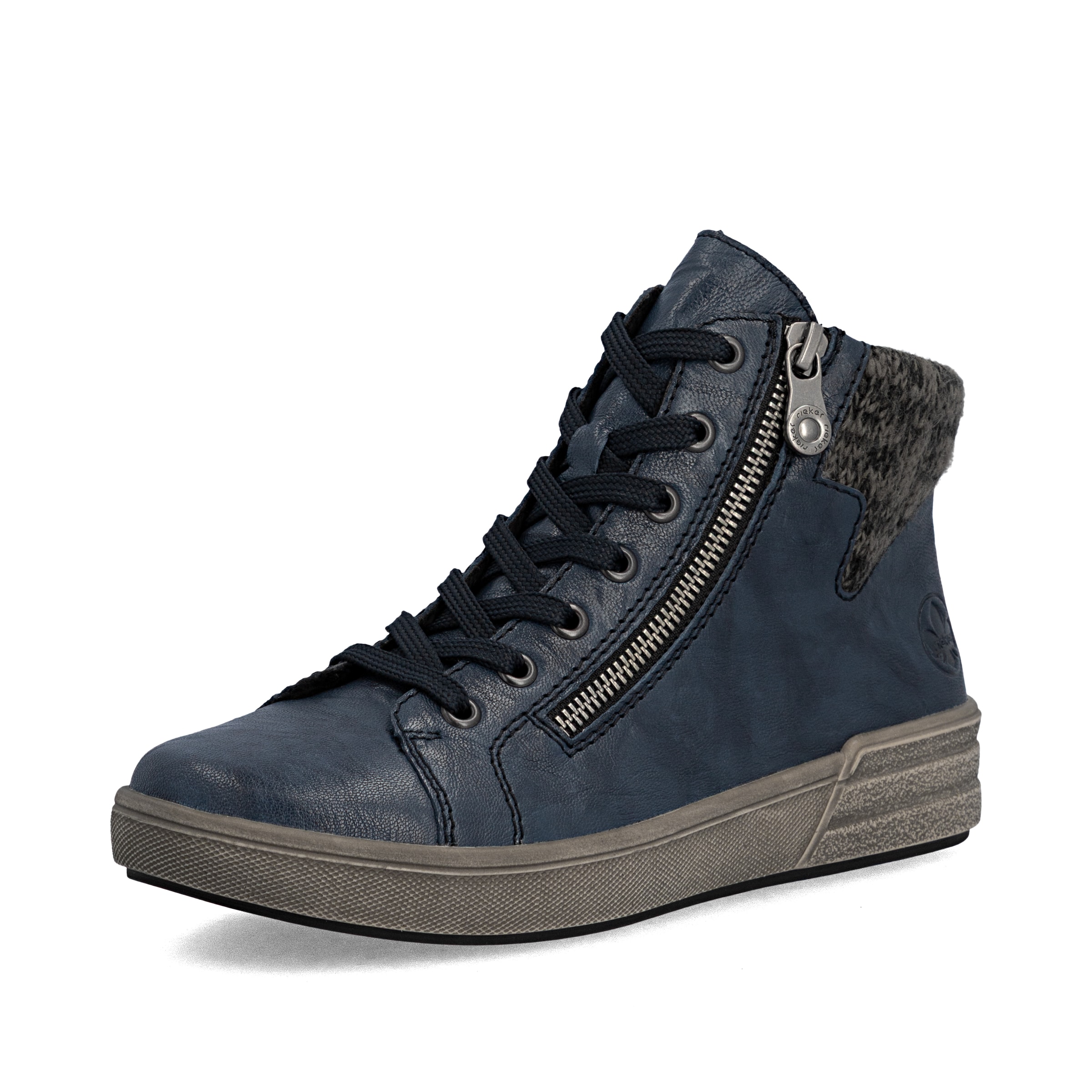Baskets hautes ' X0709 ' Rieker en bleu : devant
