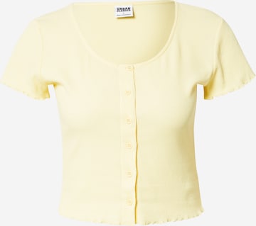 T-shirt Urban Classics en jaune : devant