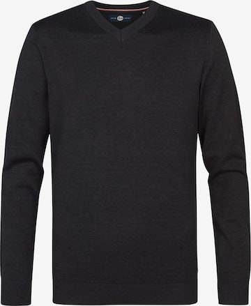 Pull-over Petrol Industries en noir : devant