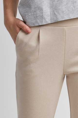 ICHI Skinny Sportsbukse 'KATE' i beige