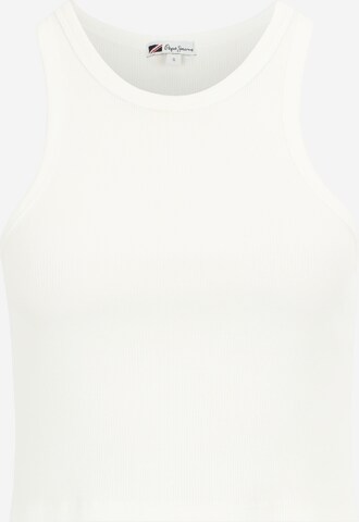 Pepe Jeans Top 'PIERA' in Wit: voorkant