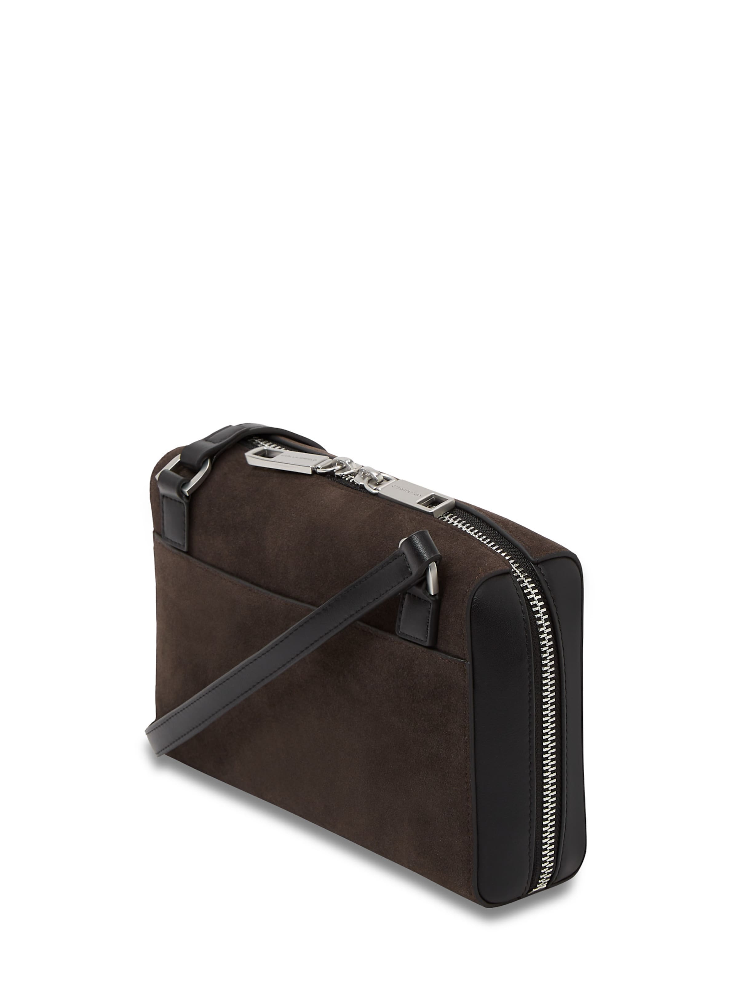 Karl Lagerfeld Axelremsväska 'Traveller' i brun