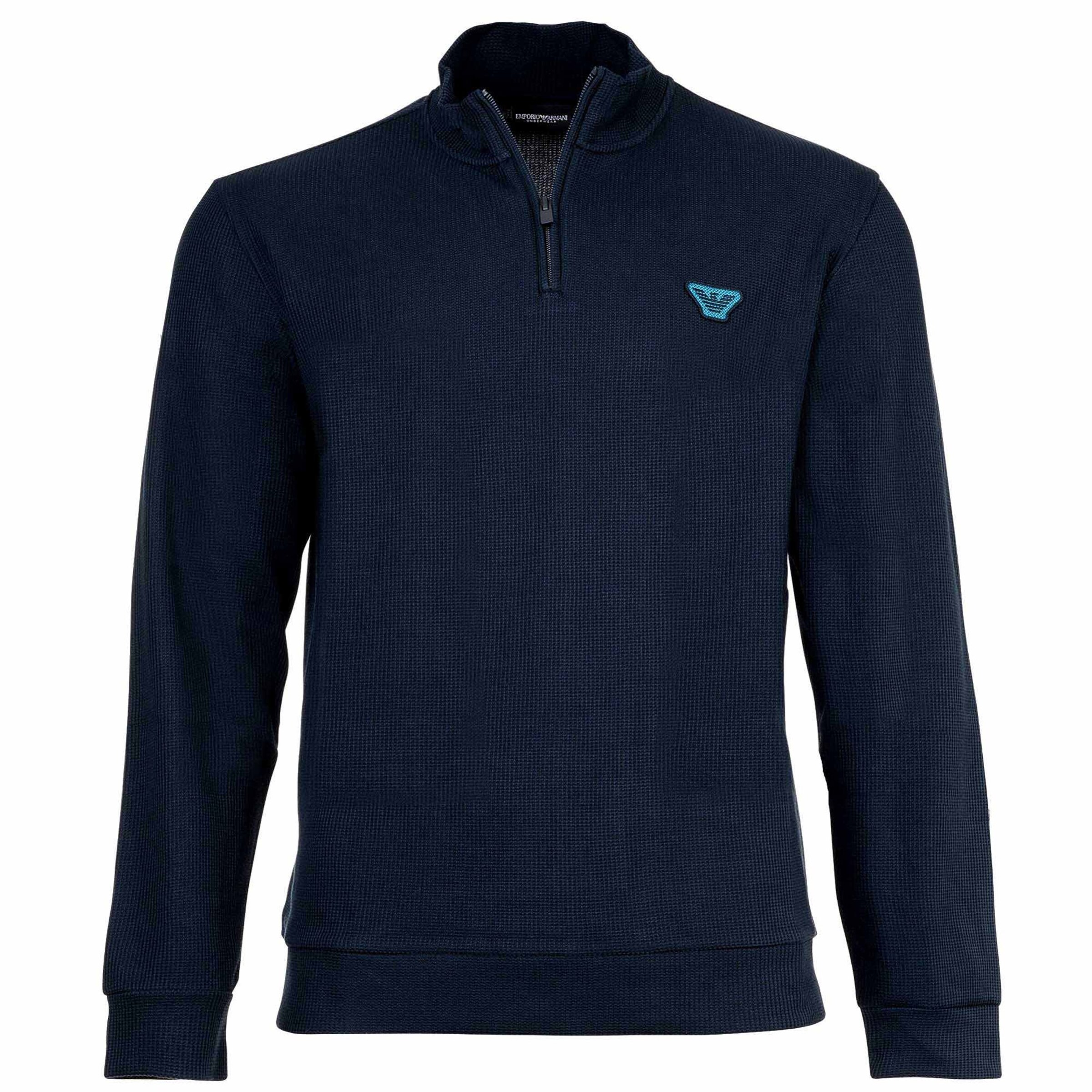Emporio Armani Sweatshirt in Blue: front