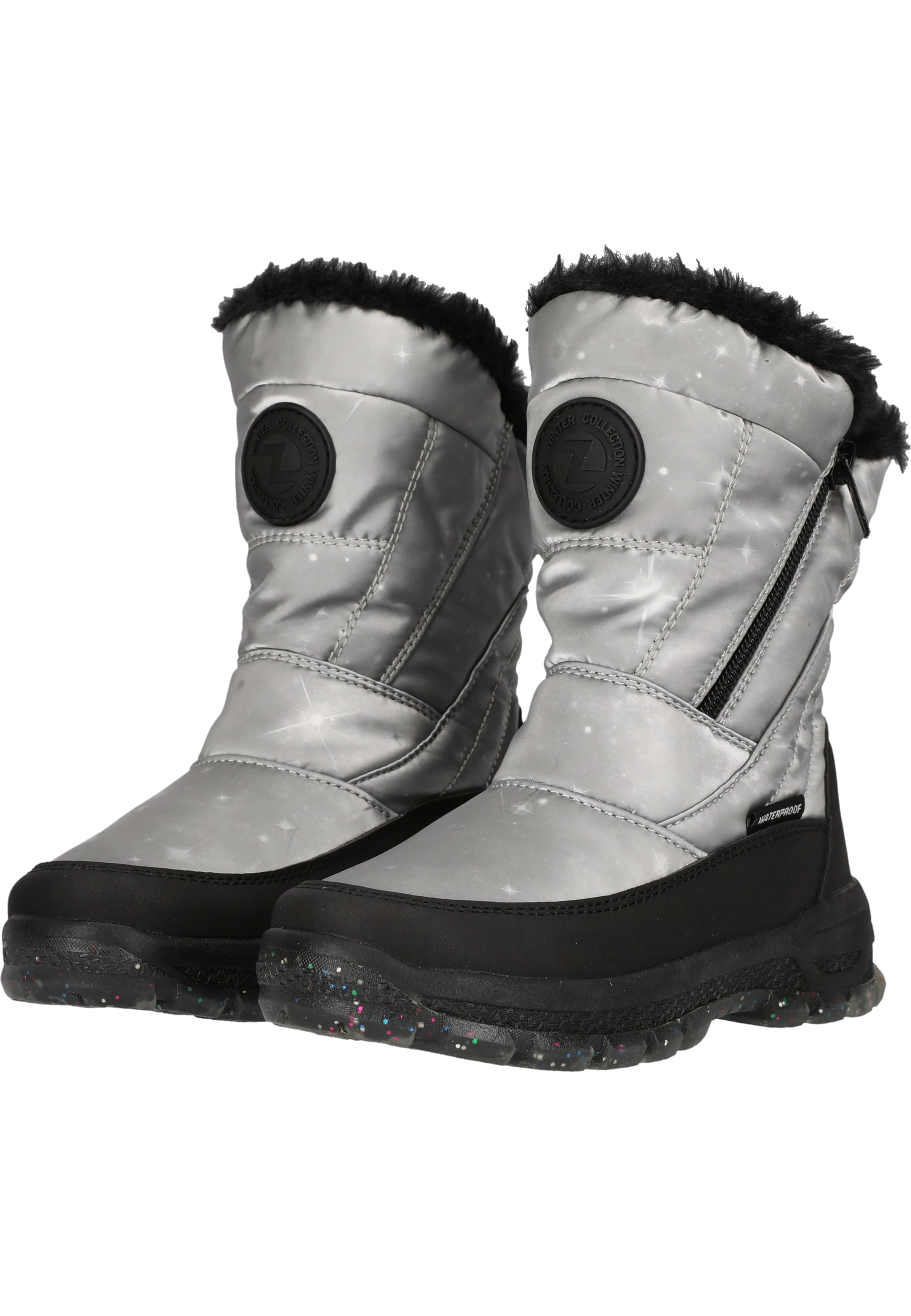 ZigZag Snowboots 'Lamia' in Silber