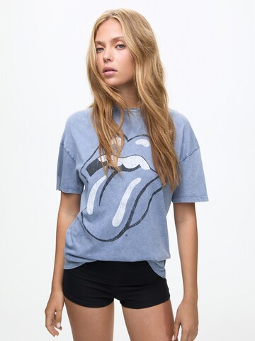 Pull&Bear T-Shirt in Blau: Vorderseite