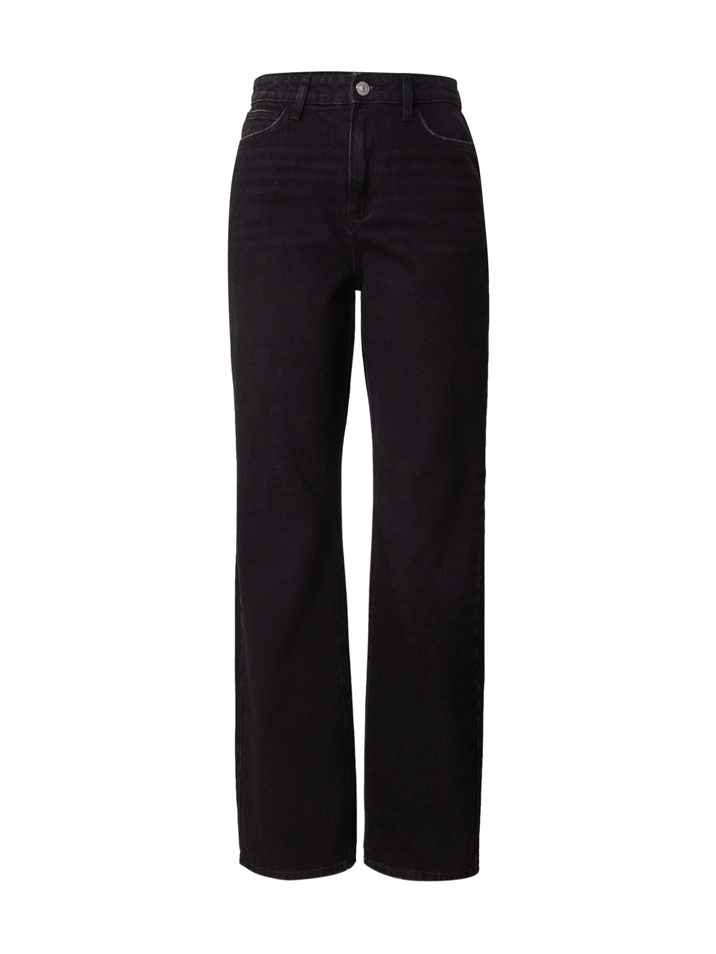 PIECES Regular Jeans 'PCKATE' in Black: front