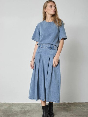 Gonna ' LovaCC ' di co'couture in blu: frontale