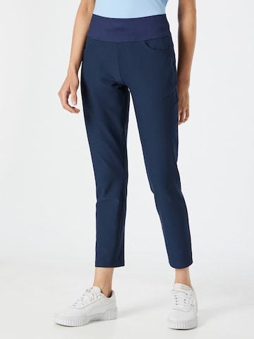 PUMA Slimfit Sportovní kalhoty – modrá: přední strana