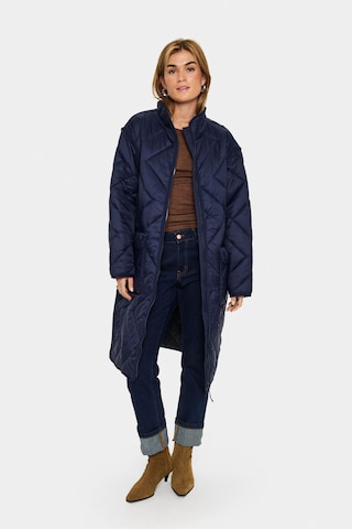 SAINT TROPEZ Between-seasons coat 'Lucinda' in Blue