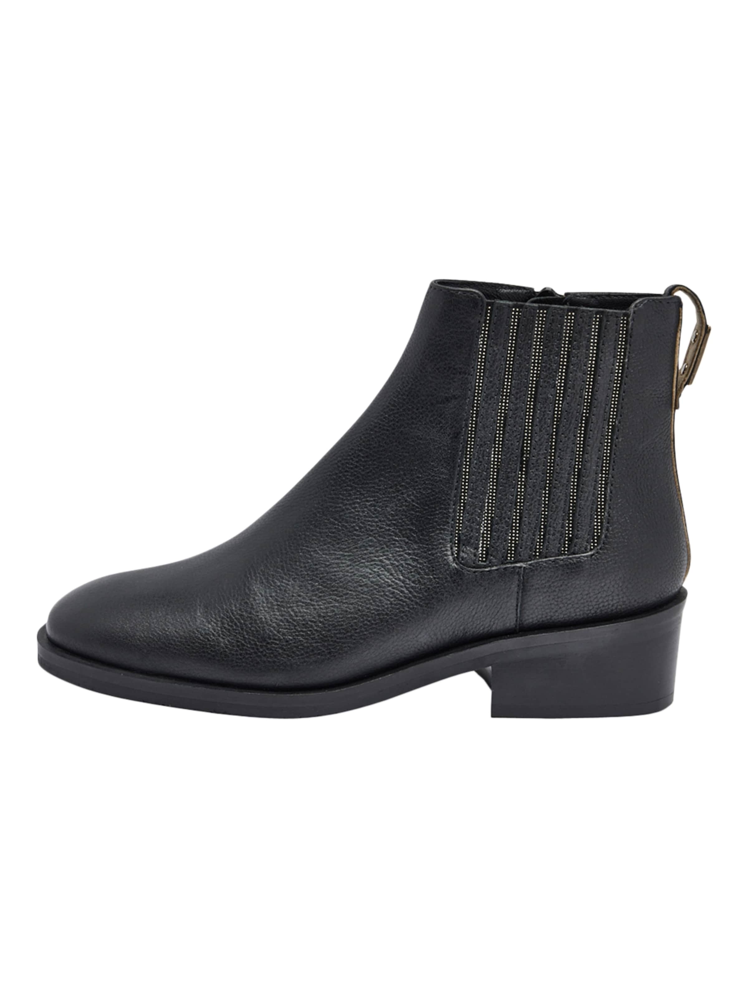 Les Tropéziennes Ankle boots 'Lederstiefelette Ludivia' in Black: front