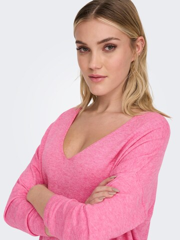 ONLY Sweater 'Lely' in Pink