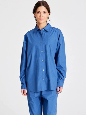Gai+Lisva Bluse 'Astrid' in Blau: Vorderseite
