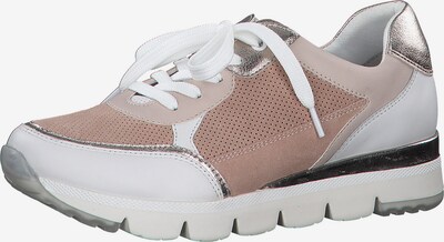 Sneaker bassa MARCO TOZZI di colore oro rosé / rosé / bianco, Visualizzazione prodotti