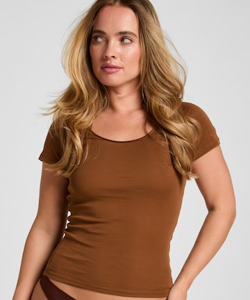 Hunkemöller Slaapshirt in Bruin