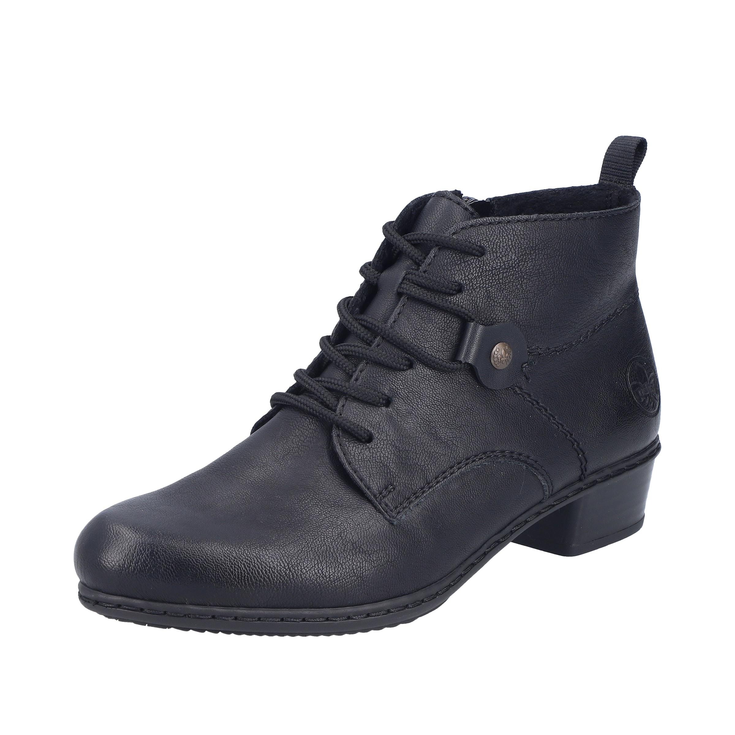 Rieker Schnürstiefelette in Schwarz: Vorderseite