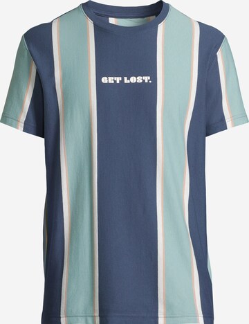 T-Shirt 'GET LOST' AÉROPOSTALE en bleu : devant