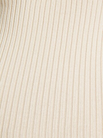 Bershka Knitted dress in Beige