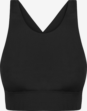 Born Living Yoga Sporttop in Zwart: voorkant