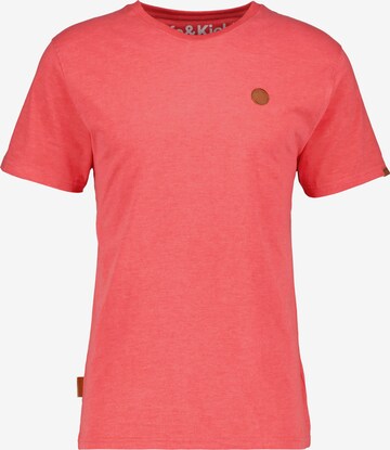 Alife and Kickin - Camisa 'MaddoxAK' em vermelho: frente