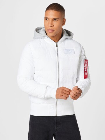 ALPHA INDUSTRIES Jacke in Weiß: Vorderseite