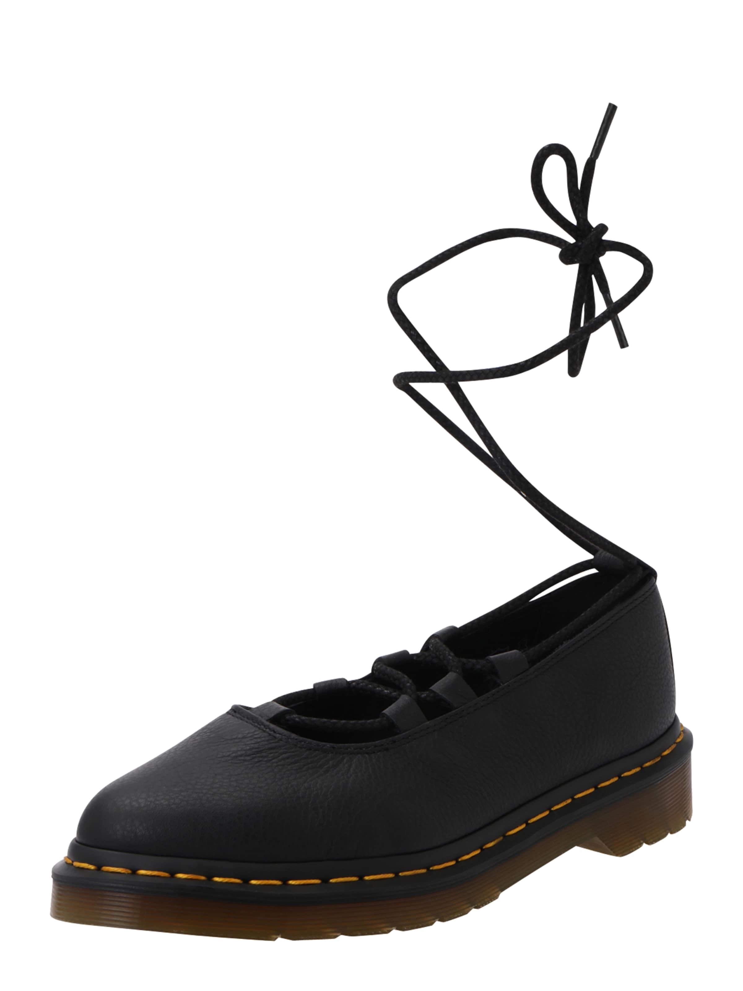 Ballerina con cinturino 'Elphie II' di Dr. Martens in nero: frontale