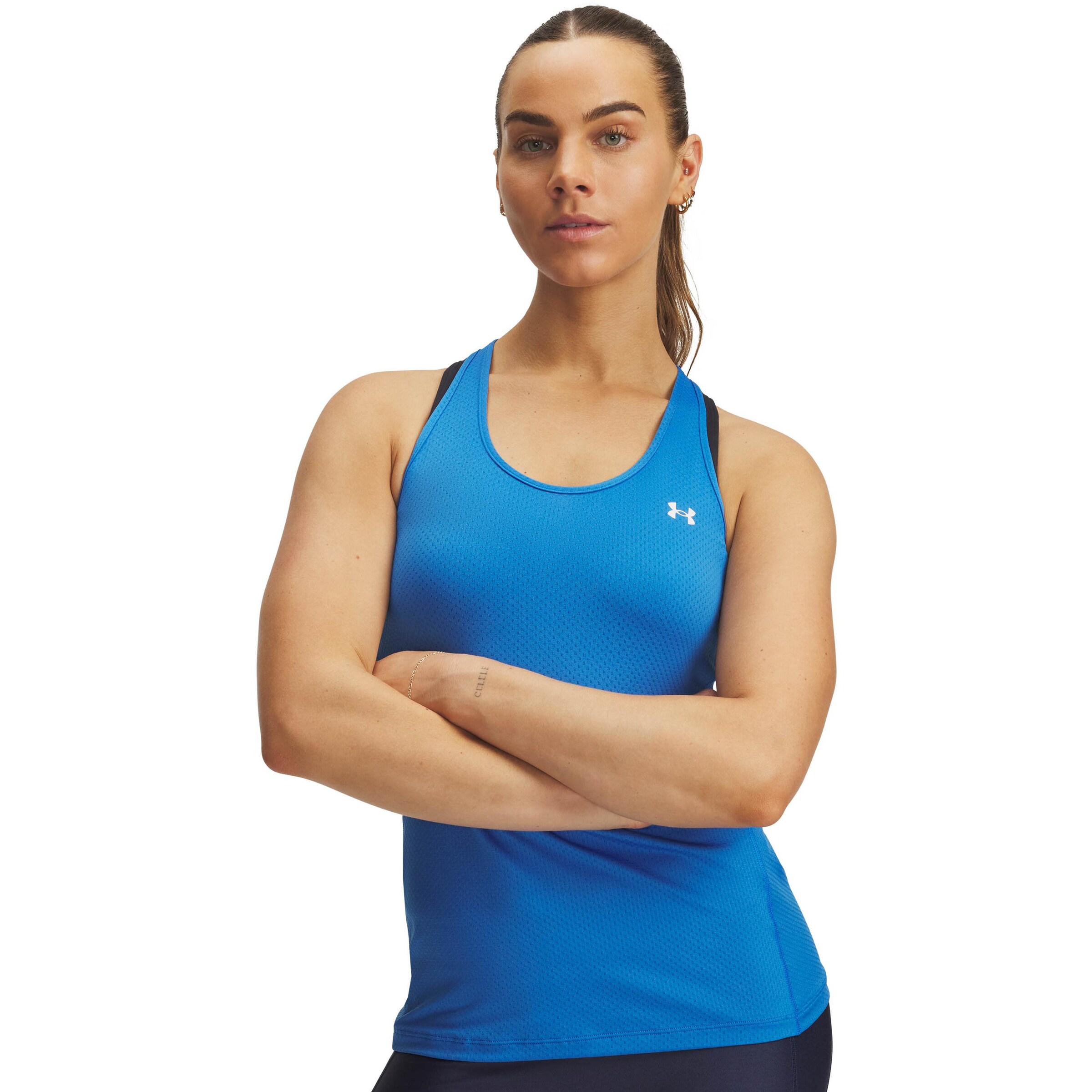 UNDER ARMOUR Sporttop in Blau: Vorderseite