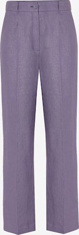 purpurinė TATUUM Standartinis Klostuotos kelnės 'Lanto 1': priekis