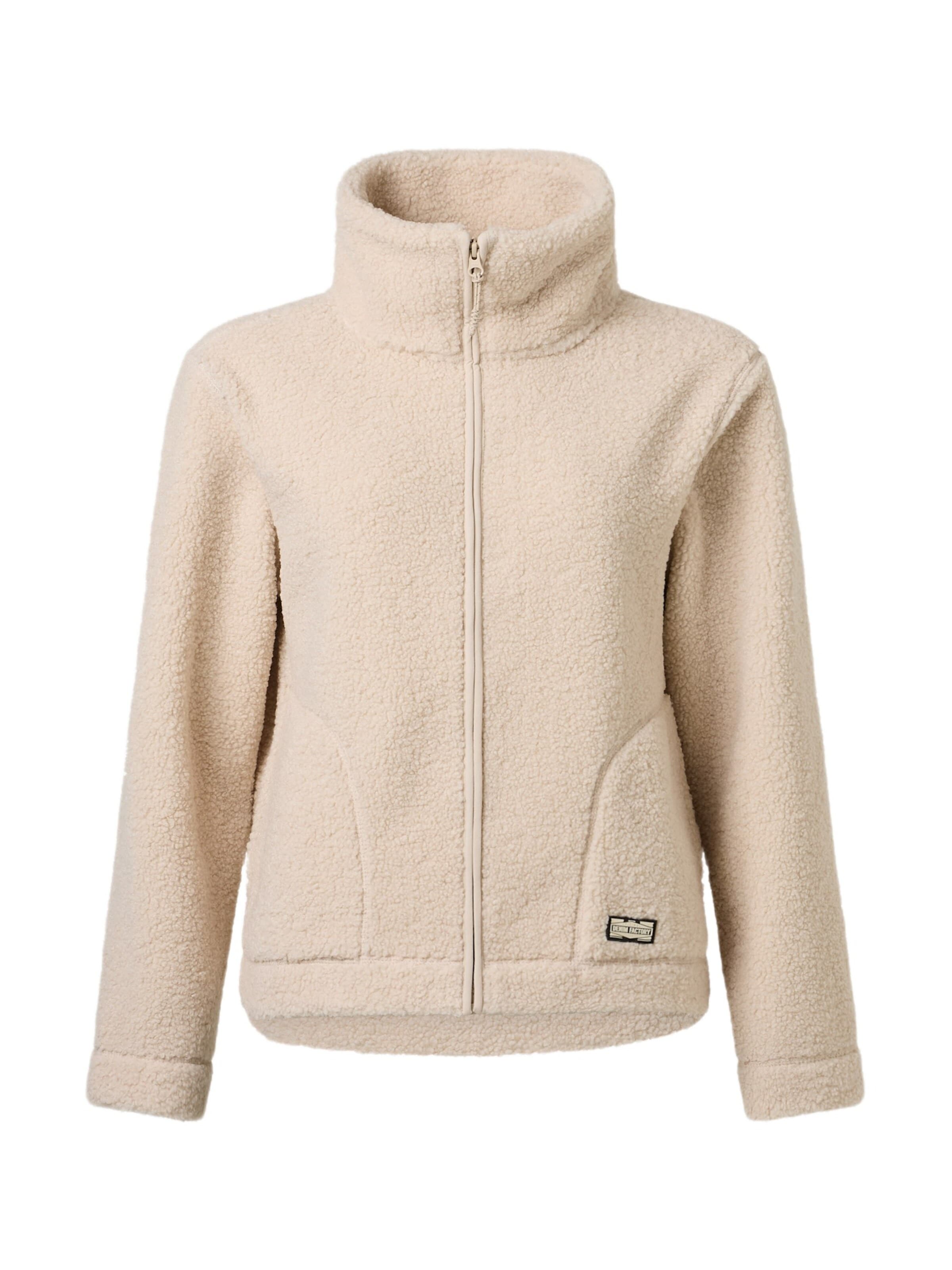 Denim Factory Fleece jacket 'Denver' in White: front