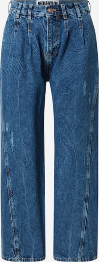 NEON & NYLON Pleat-front jeans 'BEA' in Blue denim, Item view