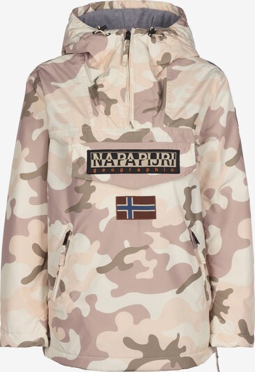 NAPAPIJRI Winterjacke ' Rainforest P PRT 1 ' in creme / schlammfarben / altrosa / weiß, Produktansicht