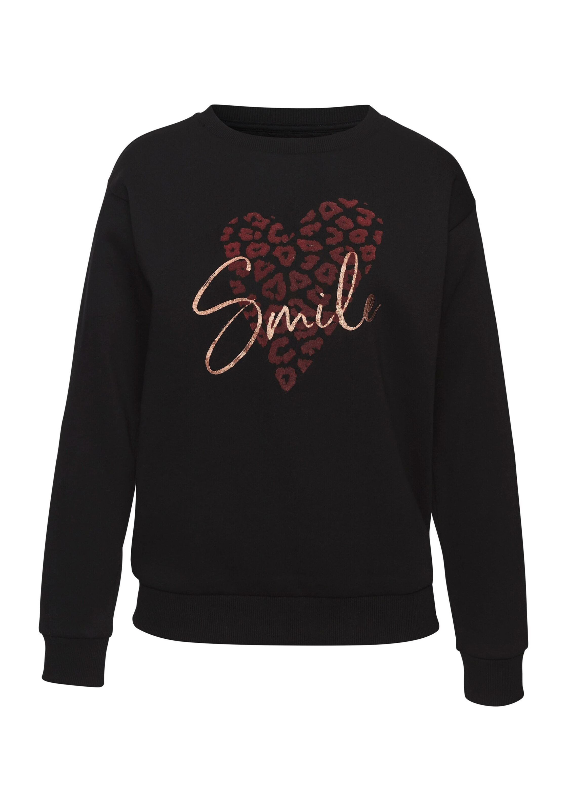 LASCANA Sweatshirt in Schwarz: Vorderseite