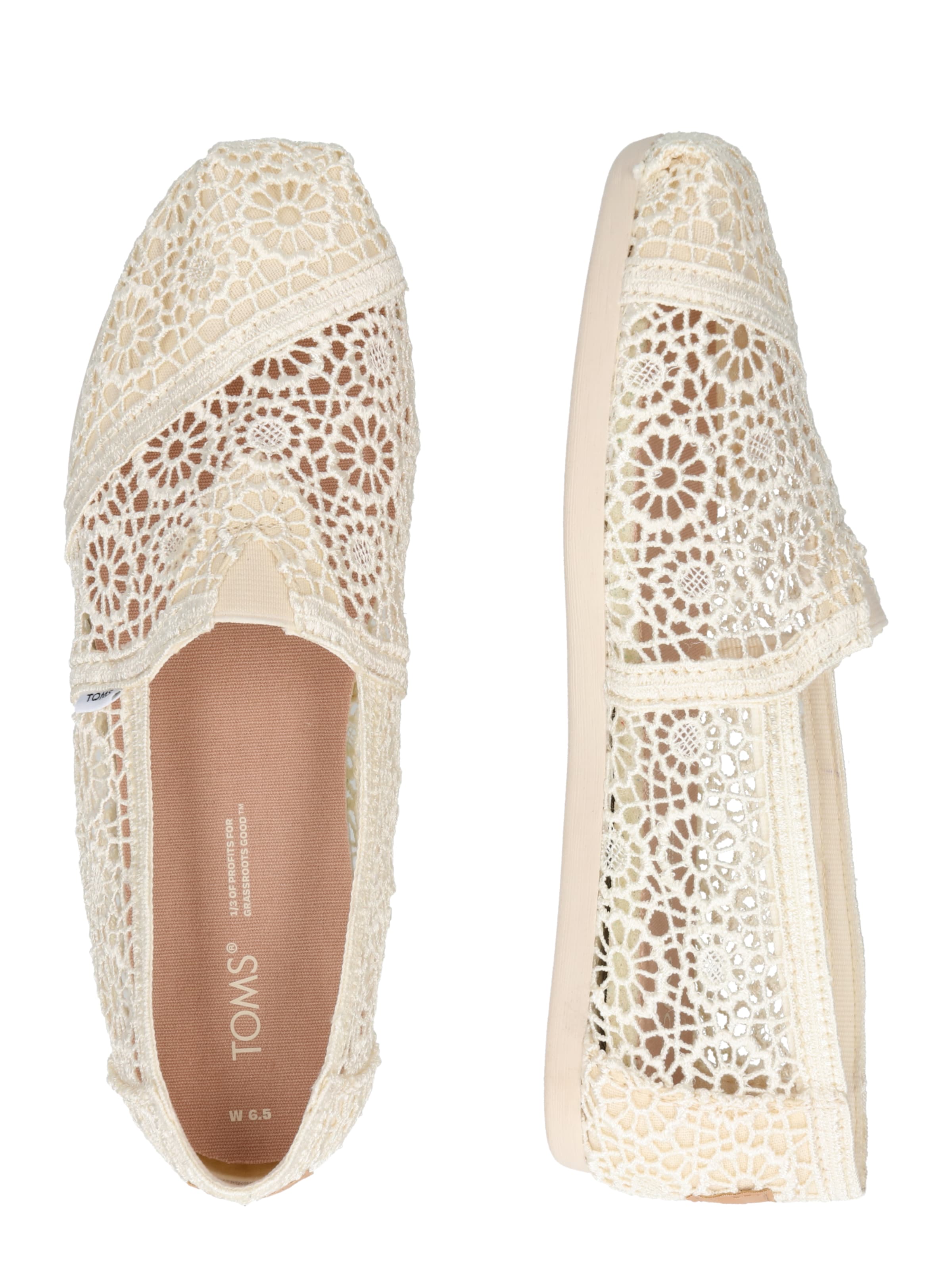 TOMSSlip On cipele 'Alpargata' - bež boja