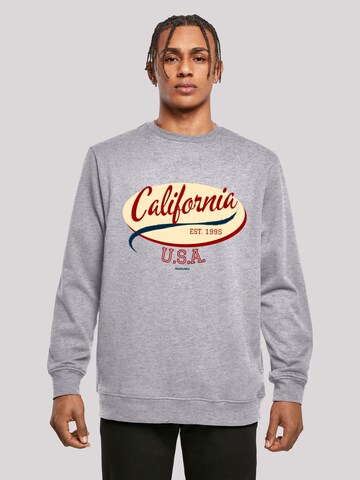 Sweat-shirt 'California' F4NT4STIC en gris : devant