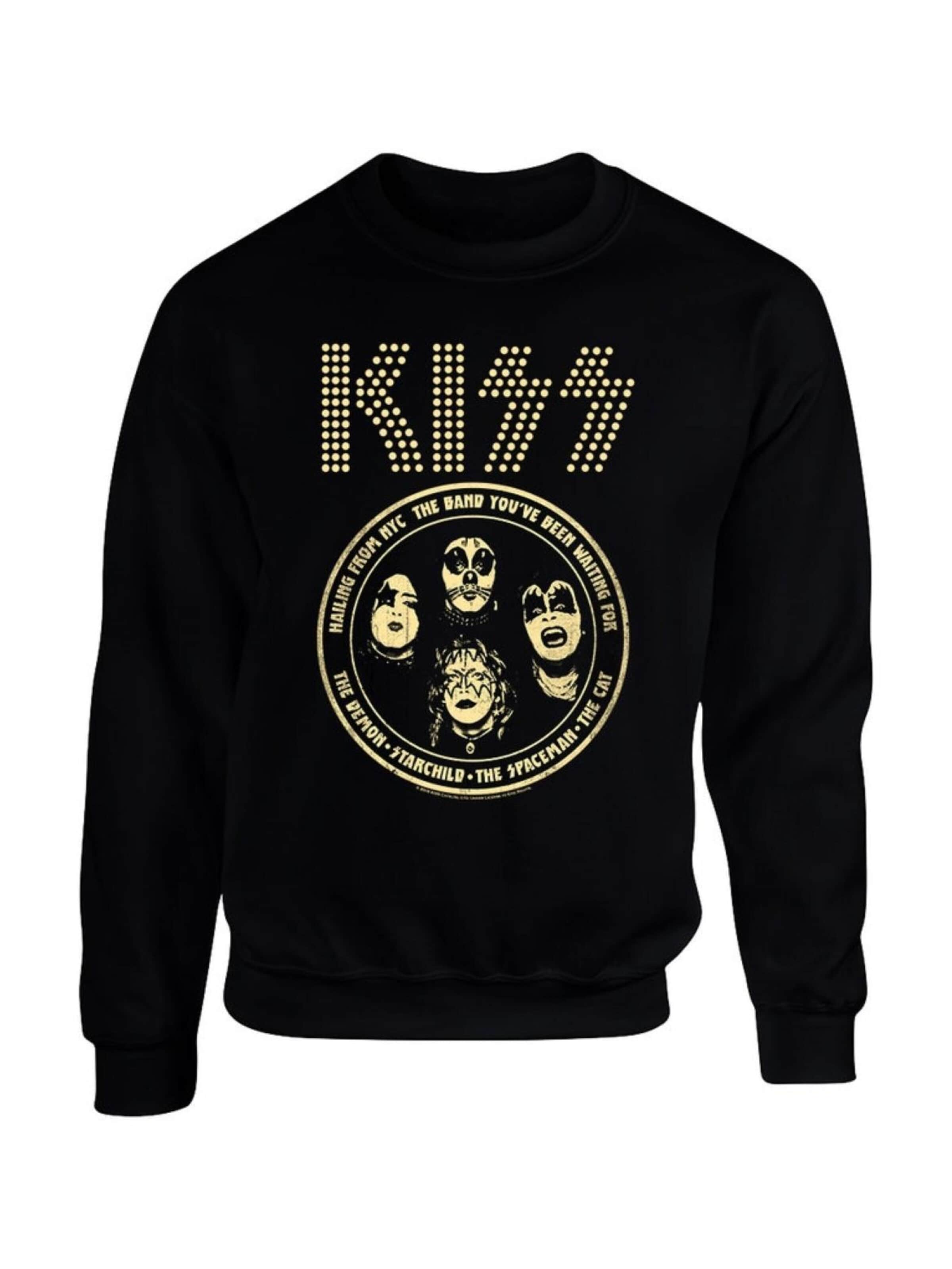 Kiss Sweatshirt 'Kiss' in Black: front