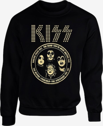 Sweat-shirt 'Kiss' Kiss en noir : devant