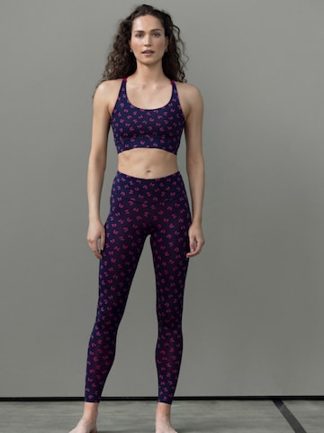 Hey Honey - Bustier Sujetador deportivo 'Criss Cross' en azul