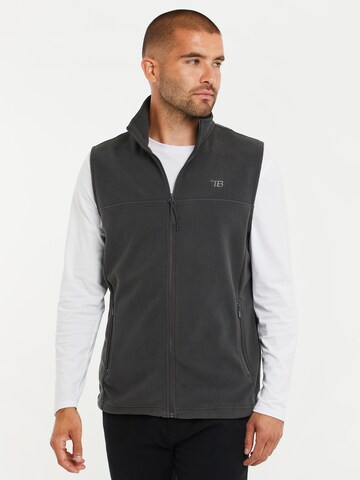 Threadbare Vest 'Hike' in Grey: front