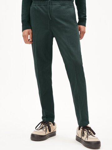 ARMEDANGELS Regular Pleated Pants 'Vaalos' in Green: front