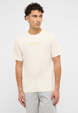 MUSTANG T-Shirt 'Style Austin' in Weiß: Vorderseite