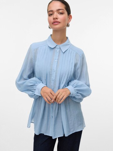 VERO MODA Blouse 'VMAvery' in Blauw: voorkant