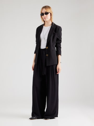 ABOUT YOU - Pierna ancha Pantalón plisado 'Valentine' en negro