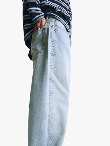 Bershka Baggy Jeans i blå