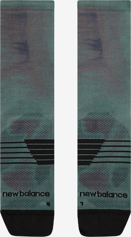 Chaussettes de sport new balance en vert : devant