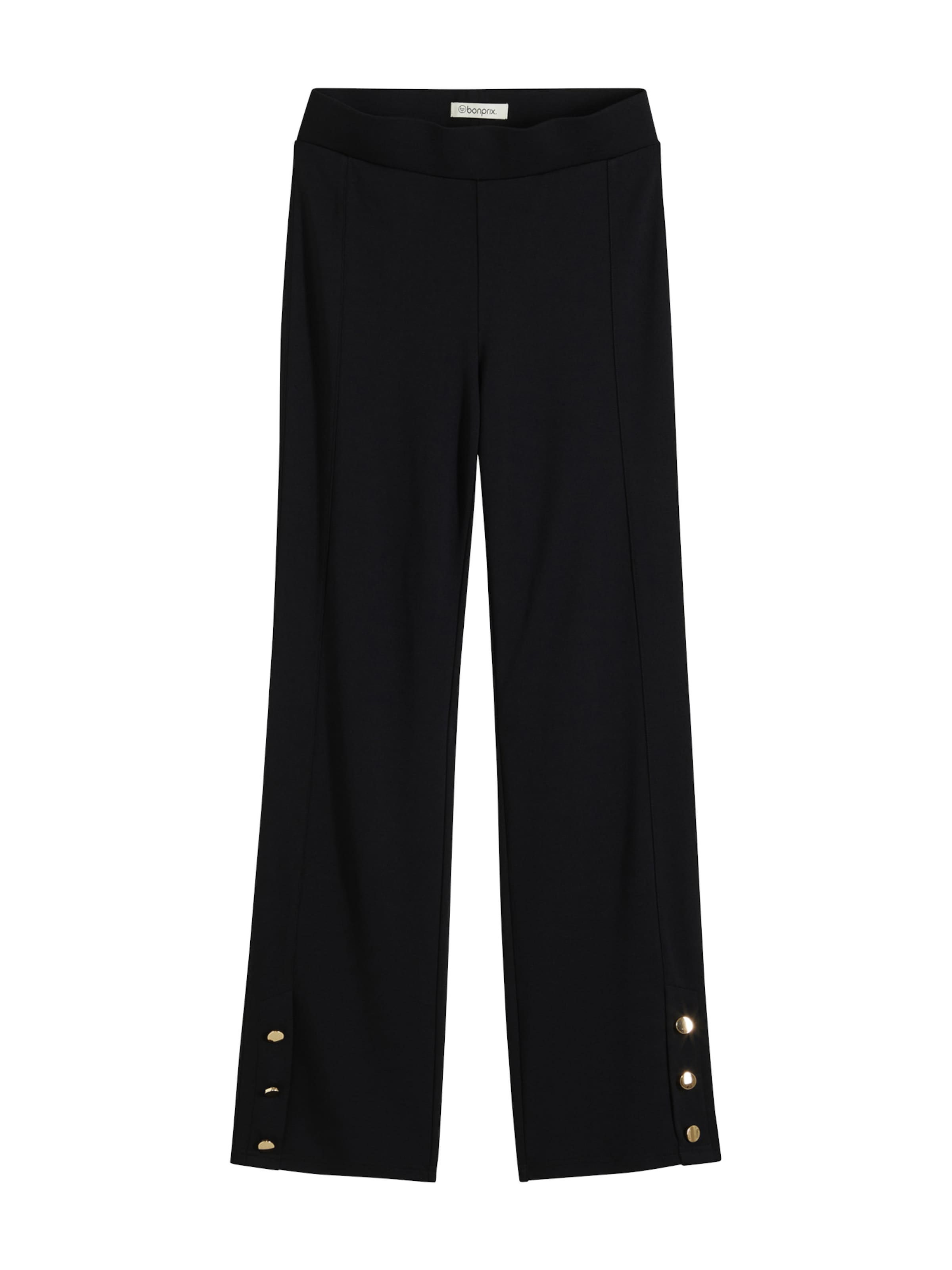 bonprix Slimfit Broek in Zwart: voorkant
