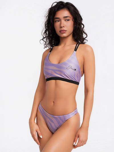 Jaze Athletic Bikini Bottoms 'Zebra Bikini Bottom' in XS in Lilac, Item view