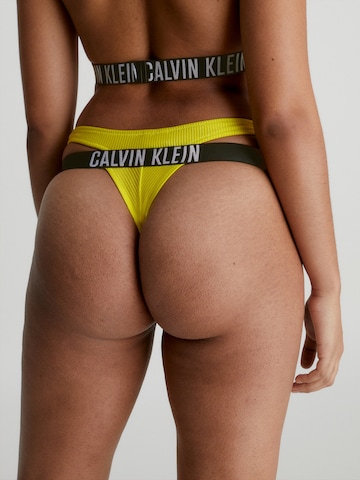 Calvin Klein Swimwear Bikinihousut 'Intense Power' värissä keltainen